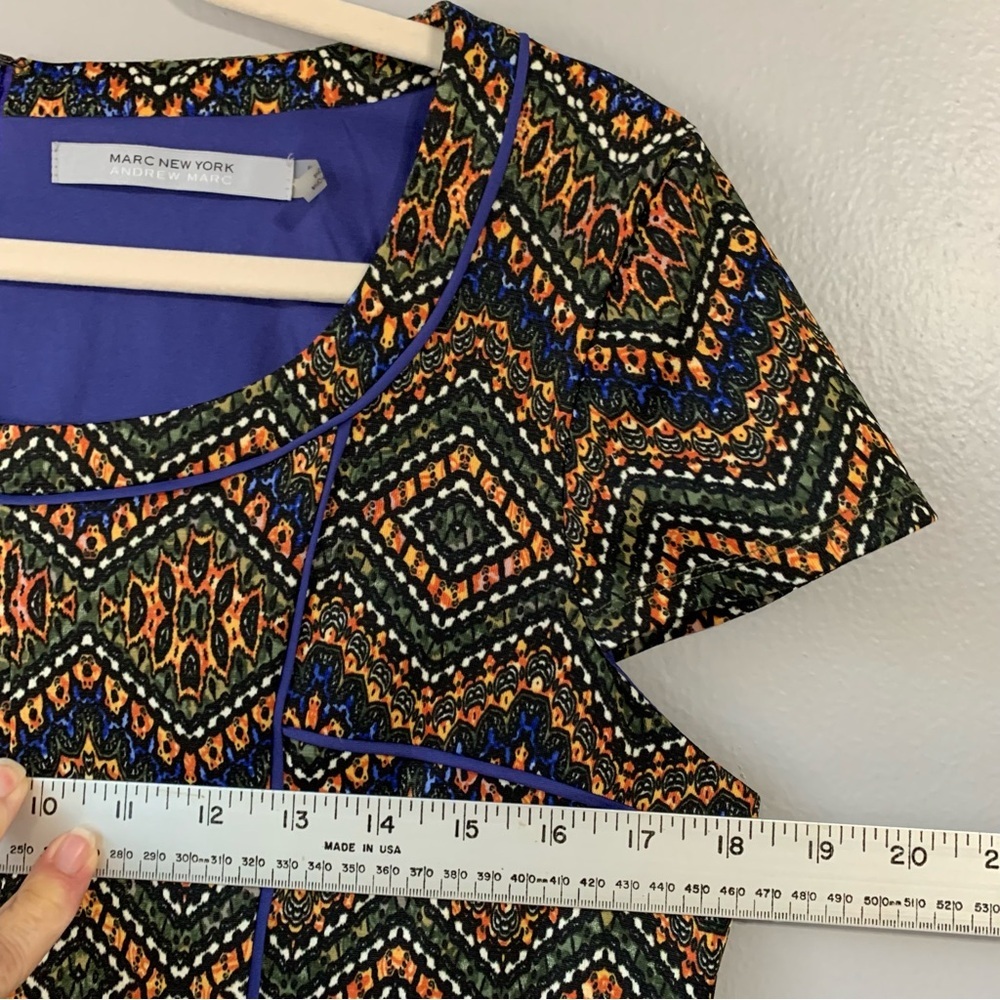 Marc New York/Andrew Marc Multi Color Chevron Shi… - image 8